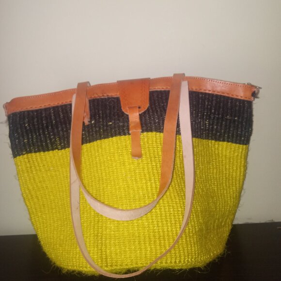 Xlarge sisal Kiondo Kikuyu Kenya  bag - Picture 4 of 7